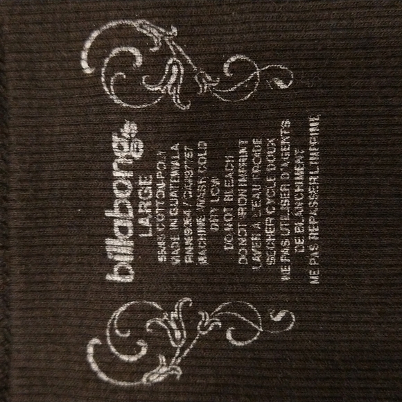 Large billabong black white thank top - Picture 3 of 4